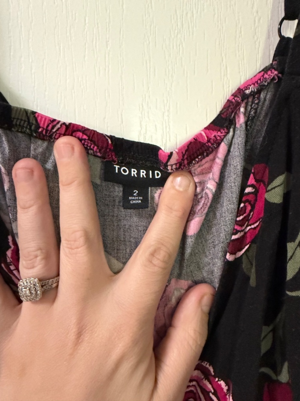 Torrid corset back black floral dress - Picture 2 of 6